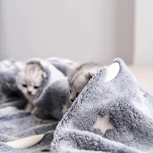 Светящееся одеяло для кемпинга, теплое светящееся одеяло, подарок на Рождество, день рождения, супер мягкое пушистое плюшевое шерстяное украшение, звезды, луна