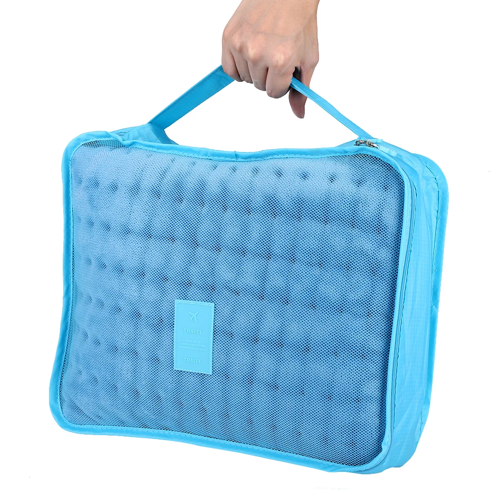 7 шт Дорожная сумка чемодан-органайзер сумка для хранения багажа на открытом воздухе походная упаковка сумка для белья набор для обуви Одежда Нижнее белье