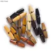 10pcs Imitation Tooth Wood Toggle Olive Buttons Sewing Craft DIY Accessory Bag Compatible with Clothing Coat Jacket Overcoat 3