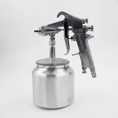 

Маленький пистолет-распылитель, инструмент для окраски, пневматический излив диаметром 1,5 дюйма вверх и вниз вручную, F-75 пневматический пистолет-распылитель для краски, пистолет-распылитель № C1711