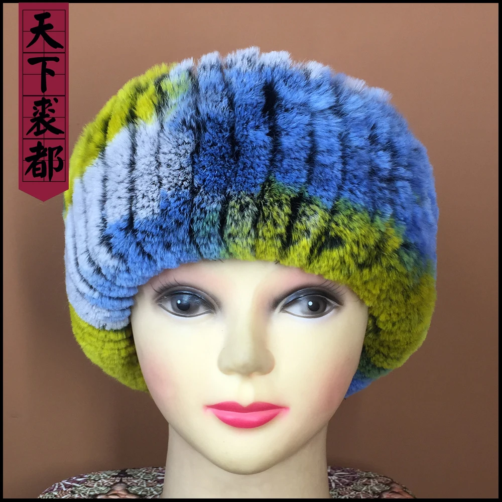 Зимний натуральный мех кролика рекс меховое оголовье женский Настоящий мех кролика шарф натуральный мягкий настоящий брелок с мехом шарфы полосатый эластичный