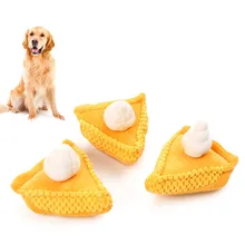 Милая форма торта, плюшевая игрушка для собак, устойчивая к укусам, Интерактивная жевательная игрушка для щенков, игрушка для чистки зубов