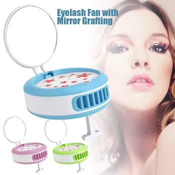 

Top Luxury High Quality Fashion Desk Top Mirror Mini Fan Summer Portable USB Charging Makeup Mirror Fan EK-New