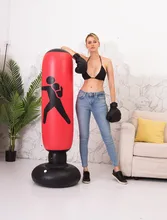  Inflatable Boxing Bag Training Pressure Relief Exercise Water Base Punching Standing Sandbag Fitness Muay Thai Fight Boxer 