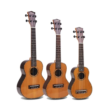 

21/24/26 inch Ukulele Concert Red Pine Veneer Mini Guitar Rosewood Fingerboard Ukulele Electric Ukulele Beginner Hawaii Uku2405