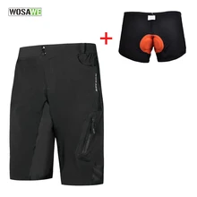 WOSAWE летние мужские велосипедные шорты для спорта на открытом воздухе MTB дорожный горный велосипед Короткие брюки водоотталкивающие мешковатые шорты MTB