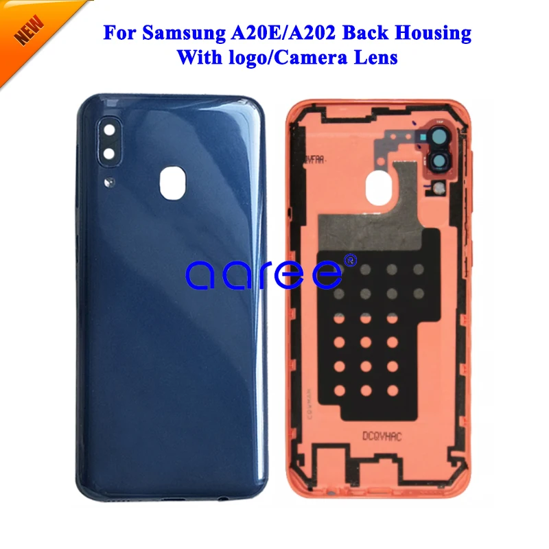 Back Glass With Logo For SAMSUNG A20E Back Cover For Samsung A202