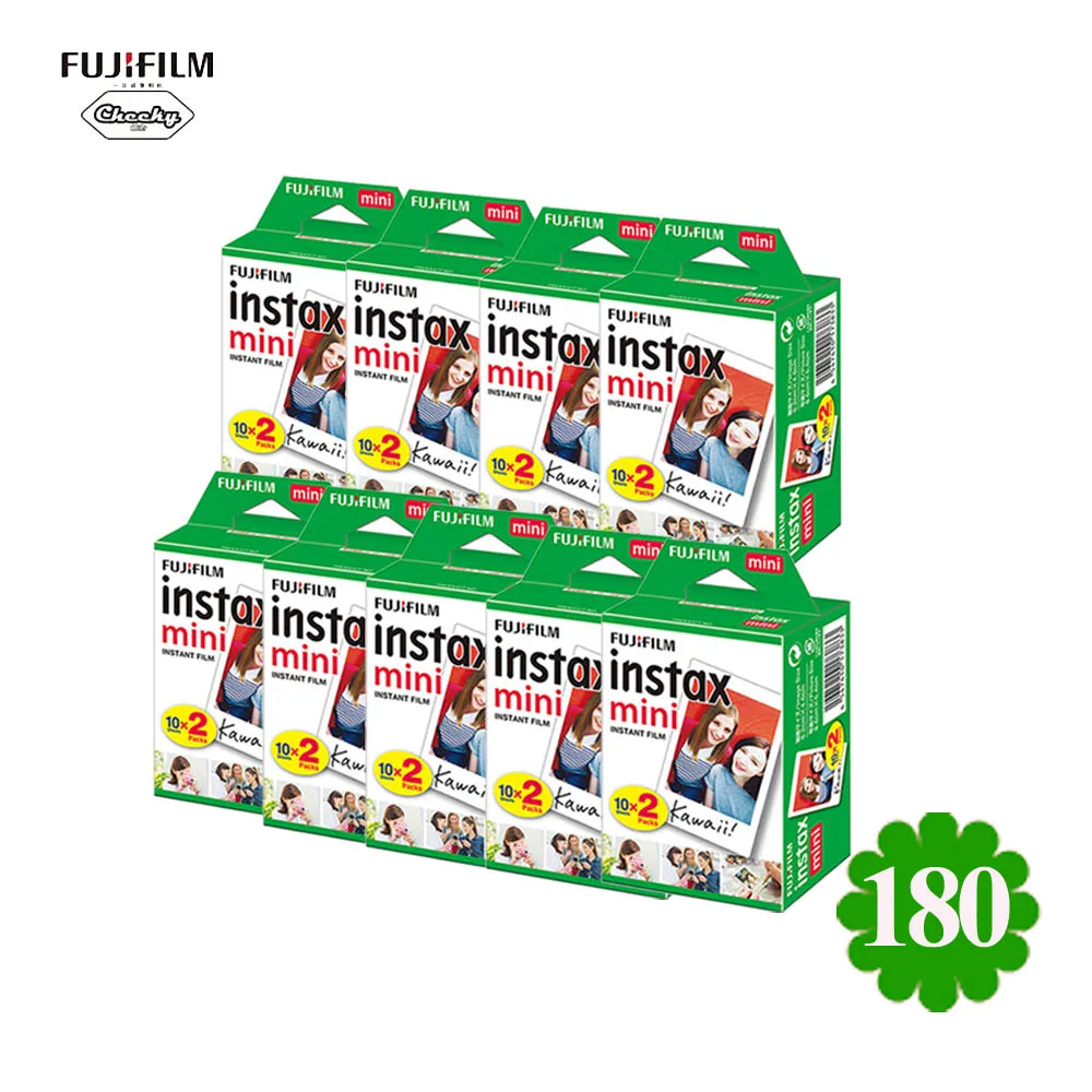 Fujifilm Instax Mini 8 9 пленка 10-200 лист мини белая моментальная фотобумага для камеры Instax Mini7s 25 50s 90 фотобумага белая - Цвет: 180 Sheets