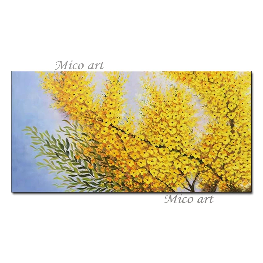 Abstract Gold Flower Textured 100% Hand Painted Oil Painting Wall Canvas Decorative Items Pictures Art For Living Room | Дом и сад