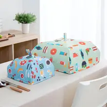 Складные контейнеры пищевые сохраняющие тепло многоразовая алюминиевая фольга покрывает зонтик крышка для еды настольные сетчатые контейнеры пищевые кухонные аксессуары