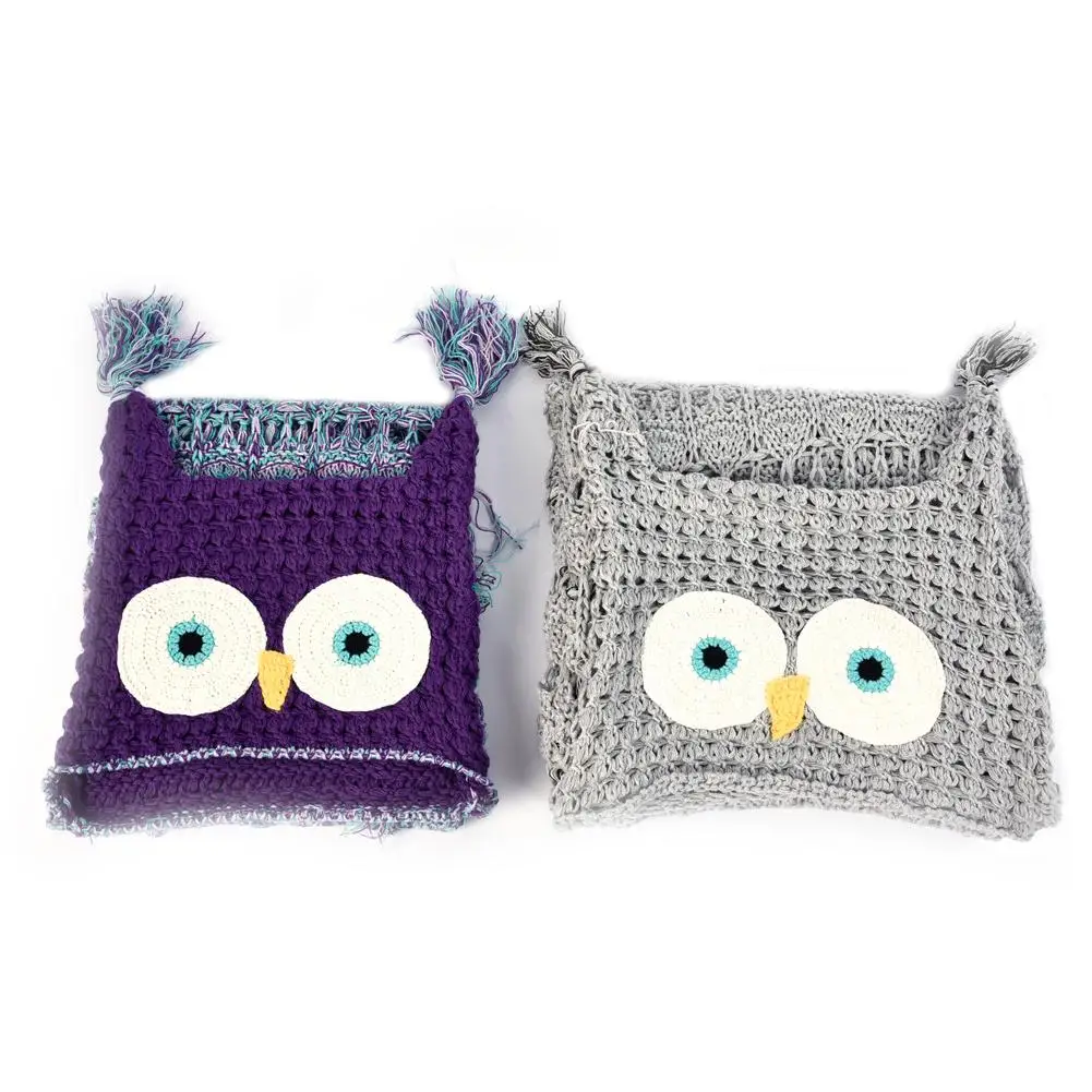 Трикотажное пончо с капюшоном в виде животных и совы|Одеяла| |