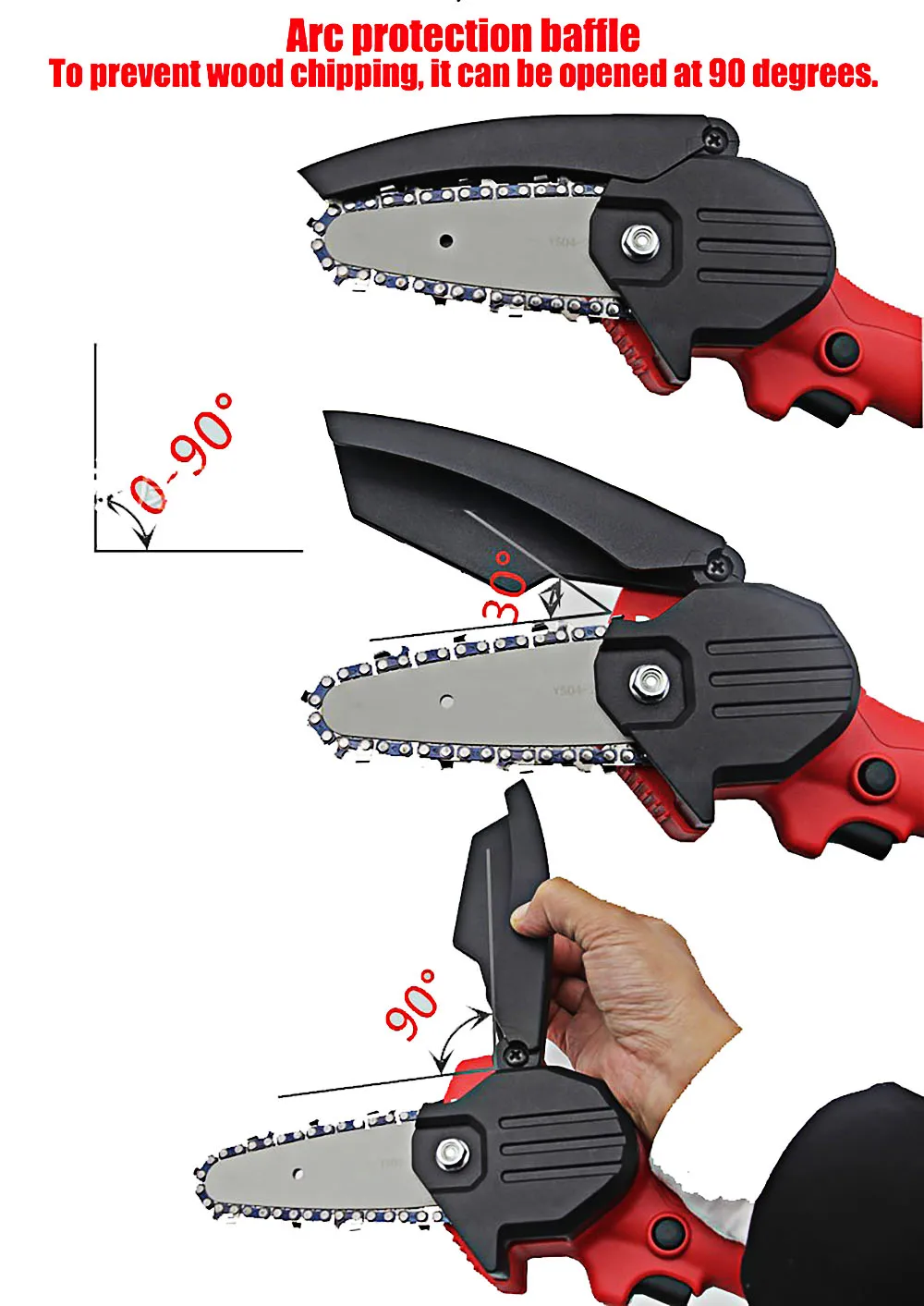 

High-power Portable Lithium Battery Electric Trim Saw Rechargeable Small Electric Sawmill Mini Electric Saw GardenLoggingMiniSaw