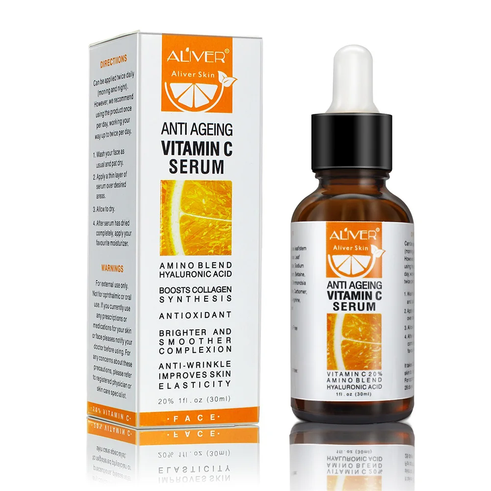 

30ml Neck Freckle Facial Brighten Repair Essence Skin Care Remove Wrinkle Smooth Moisturizing Eyes Anti Ageing Vitamin C Serum