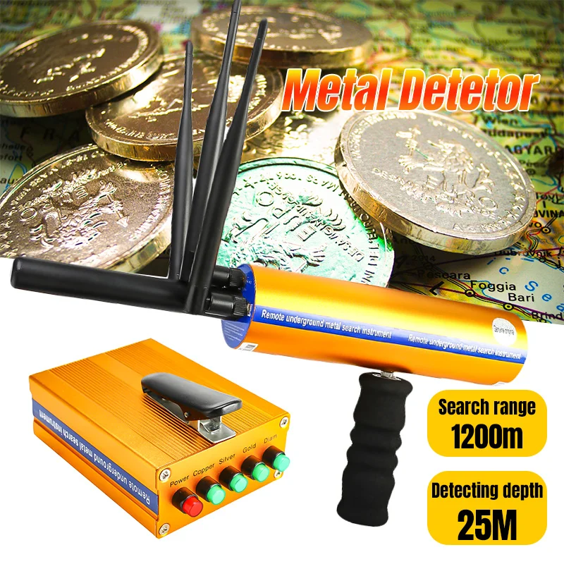 

3 Antenna Detective Professtional Underground Handhold Metal/Gold/Gems Detector Adjustable Long Range Diamond Finder Tracker