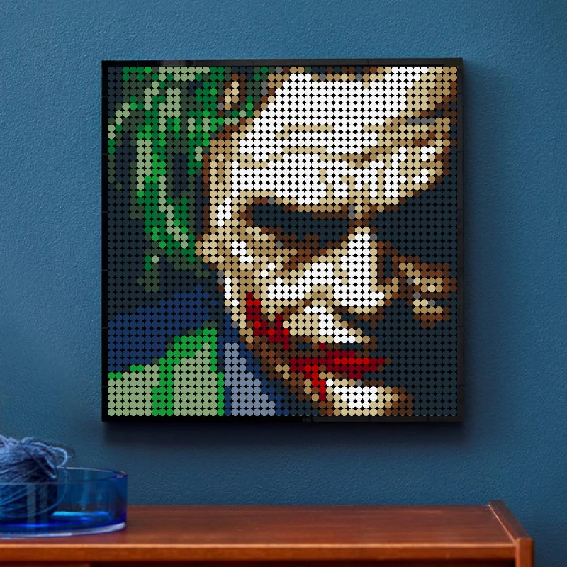 MOC Pixel художественные кирпичи строительные блоки из известного фильма воин