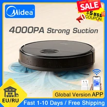 Midea I5C Robot Vacuum Cleaner for Home 4000Pa Suction Cleaning Automatically Charge Mop Dust Collector Smart Planned Aspirator