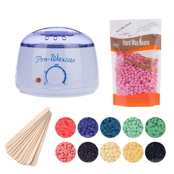 

Electric Pro Hot Wax Heaters SPA Waxing Machine For Hand Feet Body Hair Removal Epilator Paraffin Depilador Wax pot kit