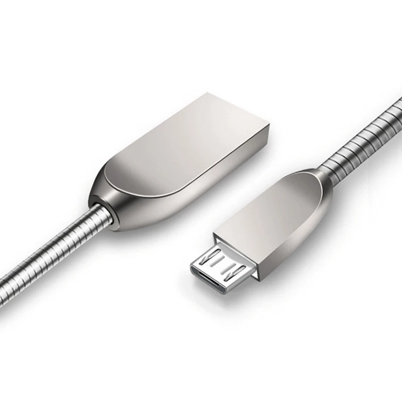 Кабель Micro USB 3A из цинкового сплава для быстрой зарядки USB кабель для передачи данных для samsung Xiaomi LG Tablet Android мобильный телефон usb зарядный шнур - Цвет: micro
