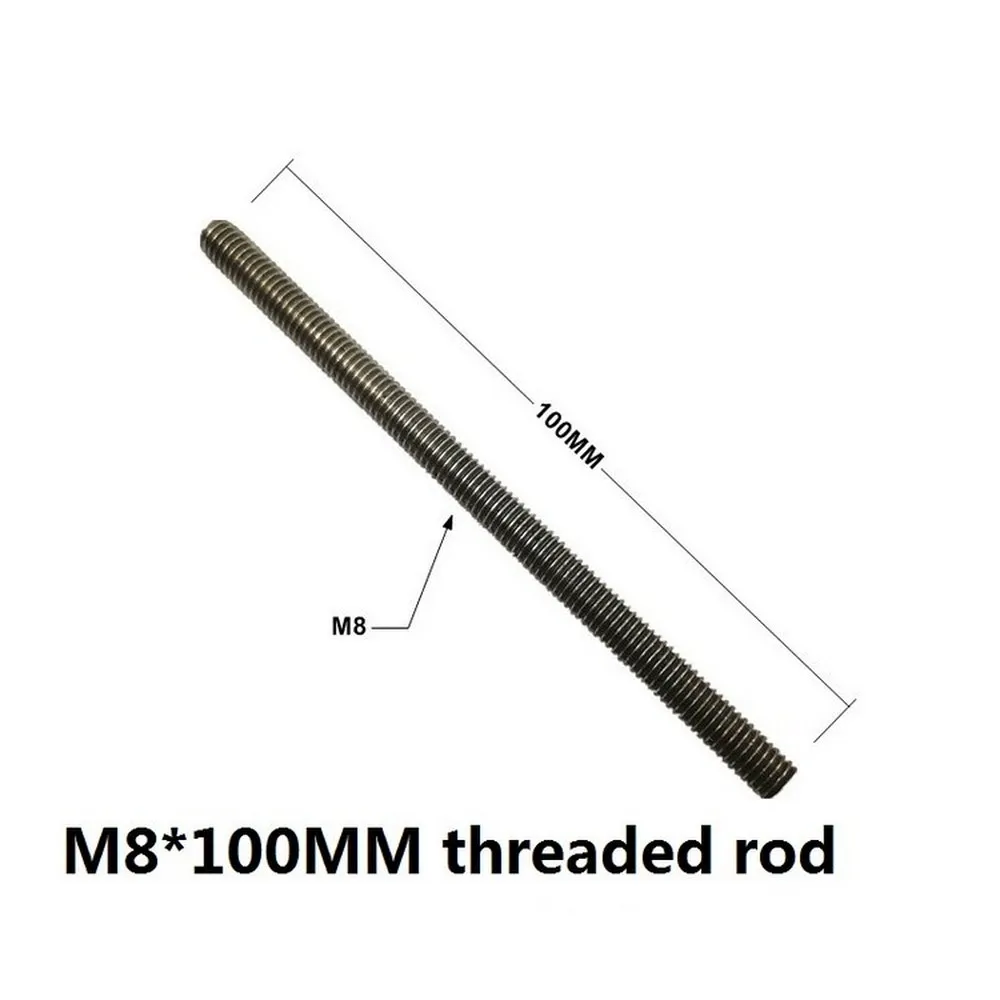 Т-трек слот скользящая плита с M6 M8 винтовые отверстия для t-слота t-трековая направляющая для резки планка для крепления деревообрабатывающего инструмента маршрутизатор утварь для стола - Цвет: M8 threaded rod