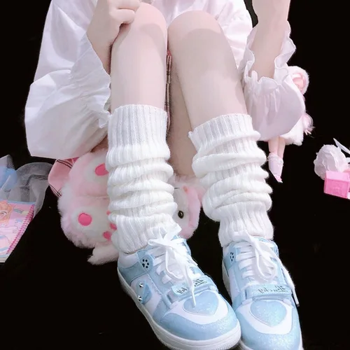 1 짝/대 여성 겨울 무릎 높은 양말 숙녀 캐주얼 따뜻한 양말 여성 숙녀 양말 2