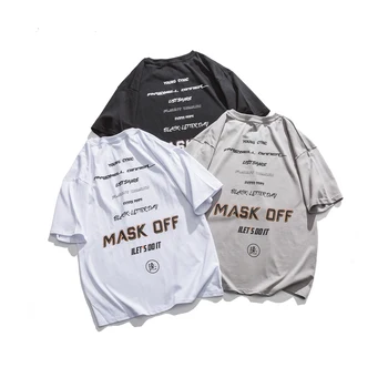 

2020 New Summer Korean Original Men's Trend English Printing Casual T-shirt High-quality Cotton M-2XL Shirt Tshirt