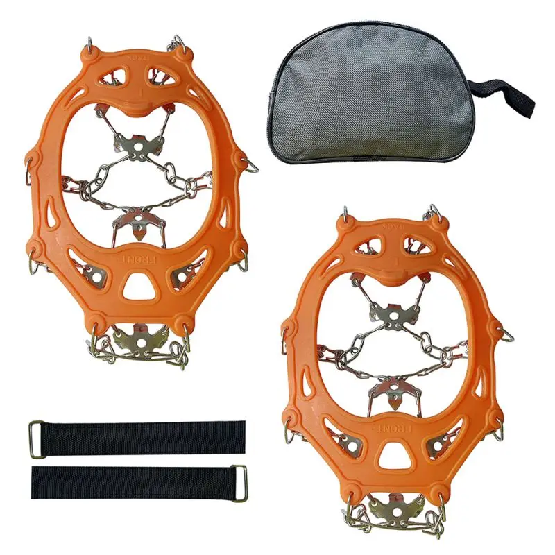 

19 Tooth Crampons High Quality Stainless Steel Crampons Snow Skid Shoe Cover