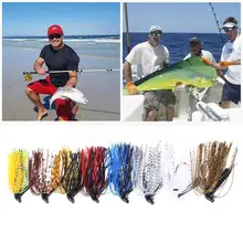 1pcs 10g Spinnerbait Buzzbait Anti-barb Fishing Lures Beard Rubber Fishing Pike Black Fish Tackle Jig Bass Mouth Large W9n0