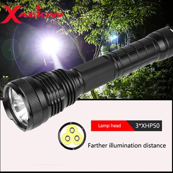 

Super Powerful LED Flashlight L2 XHP50 Tactical Torch USB Rechargeable Linterna Waterproof Lamp Ultra Bright Lantern Camping