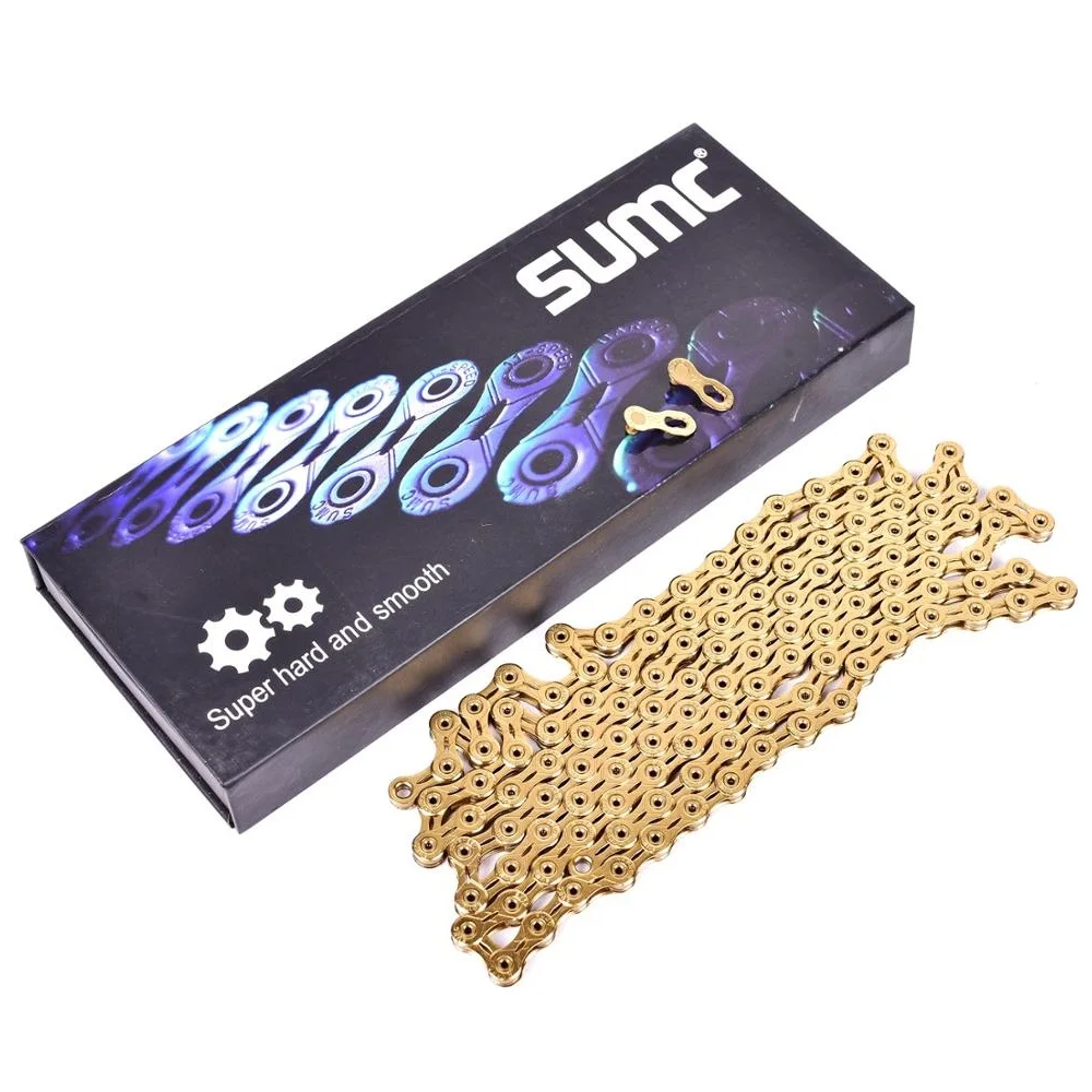 Велосипедная цепь SUMC X9SL 10SL X11SL X12SL 9 10 11 12 Скоростей SLR золотистая звезда горного