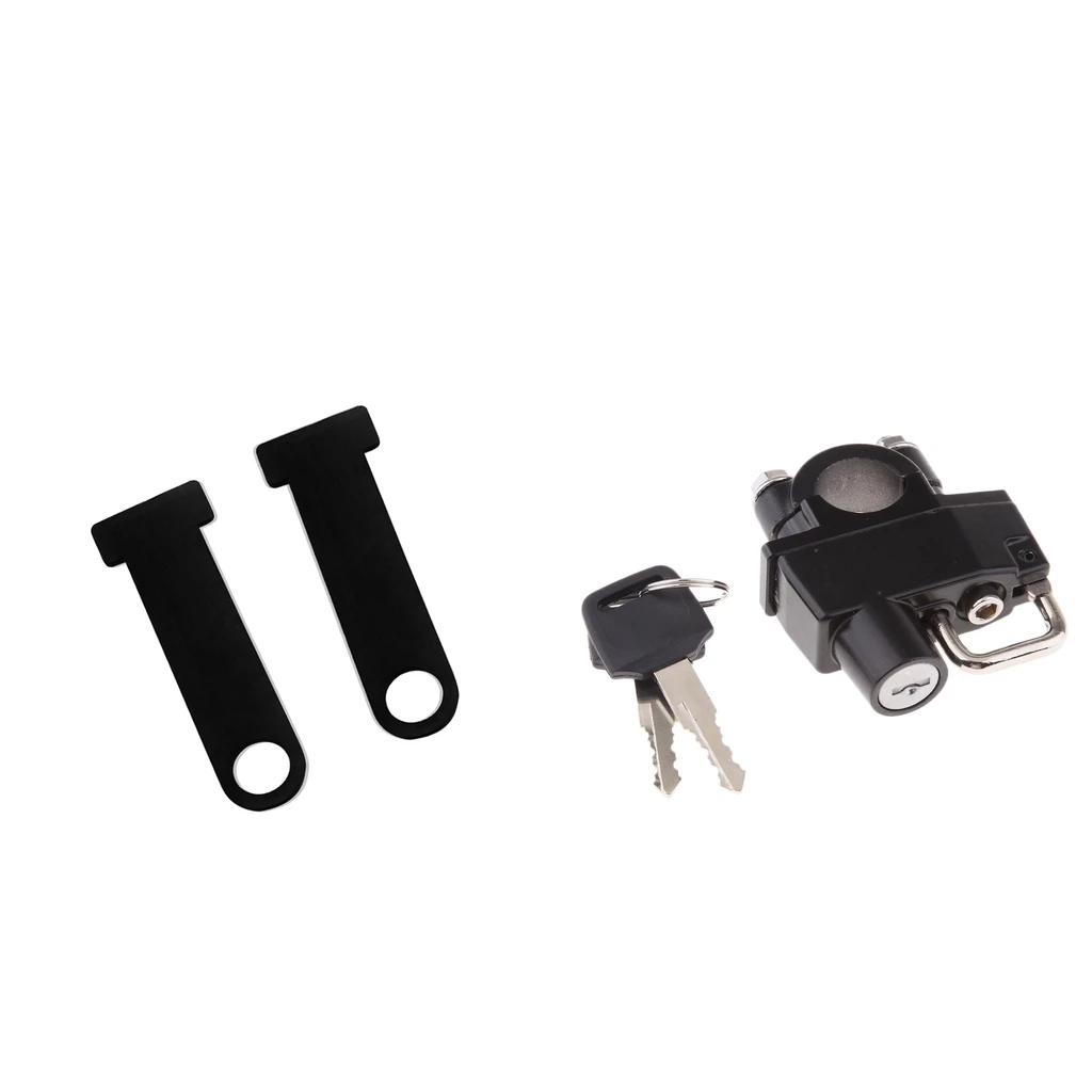 MagiDeal 2 Pieces Helmet Lock Buckle Fastener + 22mm Handlebar Helmet Lock