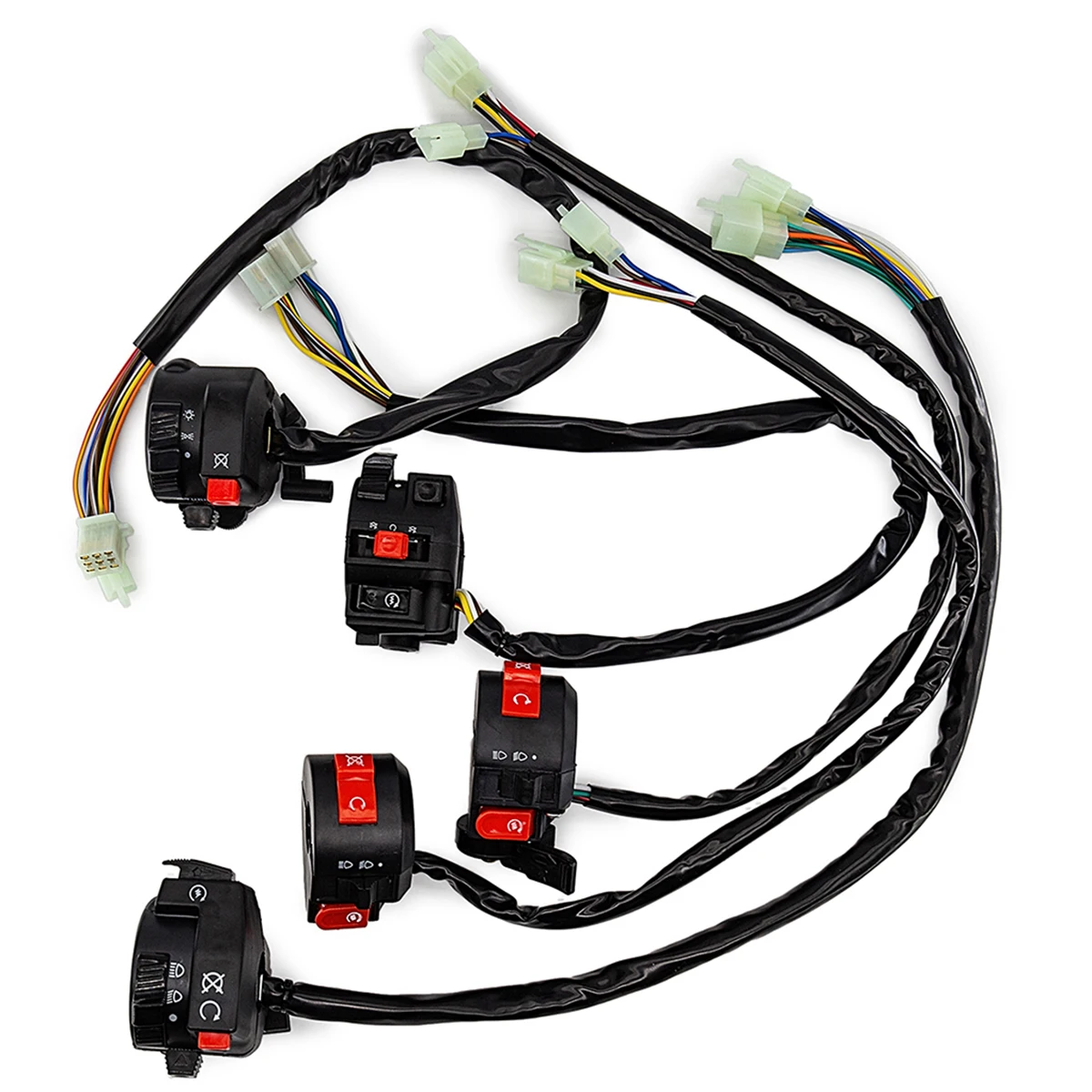 22mm Motorcycle Switches Motorbike Horn Button Turn Signal Electric Fog Lamp Light Start Handlebar Controller Switch | Автомобили и