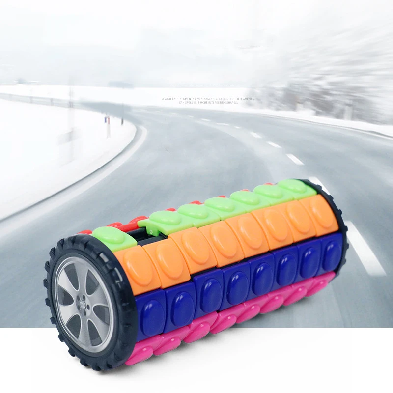 кубик рубика Красочные Волшебная башня куб дети мерные раздвижные 3D Обучающие