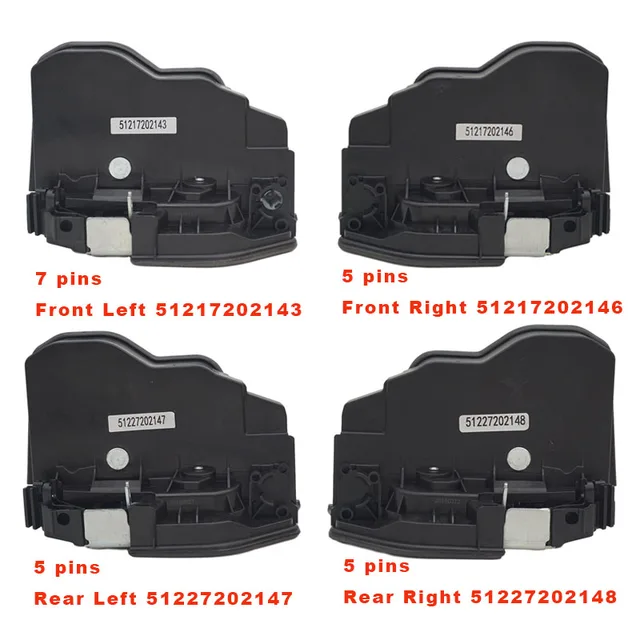Power Door Lock Actuator Motor – Rear Right Compatible With BMW 128i, 135i, 3/5/7 Series, X3, X5, M Models