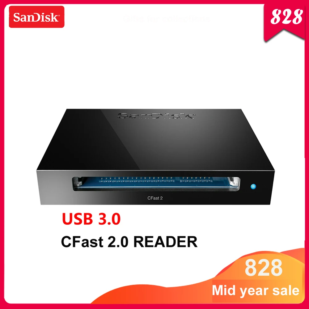 

Original Sandisk CFast2.0 Card Reader High-speed Usb3.0 up to 500MB/s only for CFast 2.0 Card Professional card reader