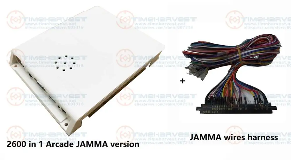 2600 в 1/1660 в 1 мульти игровая коробка аркадная версия Jamma плата PCB видео 3D игры HDMI VGA CGA для аркадной монетоуправляемой машины - Цвет: 2600 IN 1 and wires