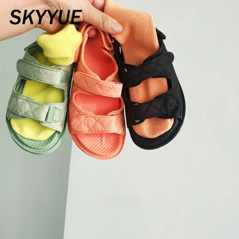 

Summer Kids Beach Sandals Children Mesh Casual Shoes Baby Boys Brand Fashion Sandals Girls Sport Sandals Black School Shoes New