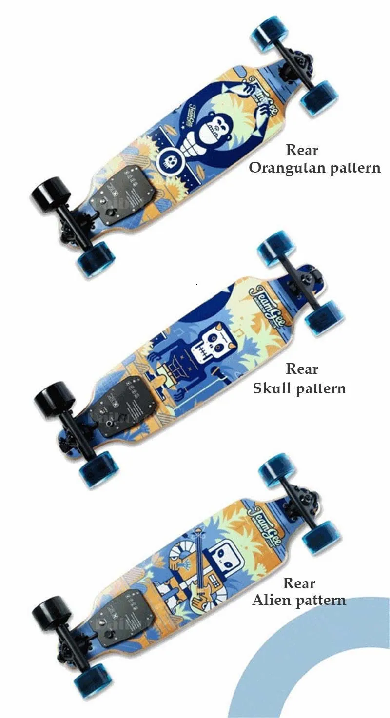 New 4 Wheel Electric Scooter Electric Scooters Single Drive 480W 25KMH Four Wheel Electric Skateboard Adults (17)