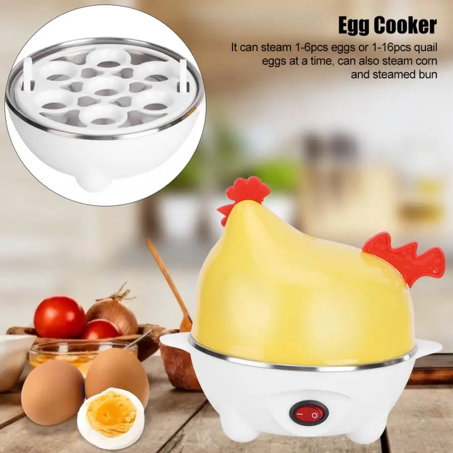 

Multi-function Electric Egg Cooker 7 Eggs Capacity Auto-off Fast Egg Boiler Steamer Cooking Tools Kitchen Utensilse EU 220V