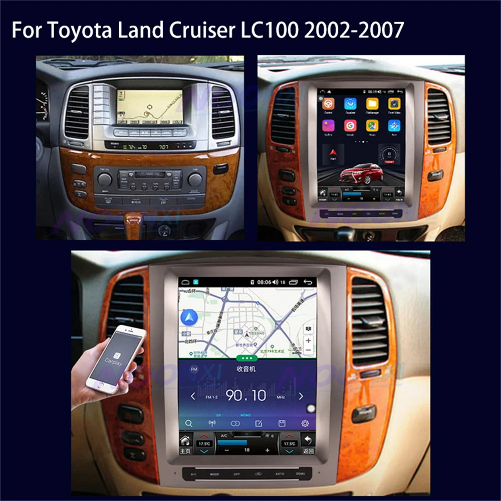 Автомагнитола для Lexus LX470/Toyota Land Cruiser LC100 2002-2007 Android 11 0 стерео автомобильный