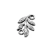 WYSIWYG 15pcs Leaf Connector Charms Diy Alloy Jewelry Findings Antique Silver Color 10x15mm ► Photo 2/5