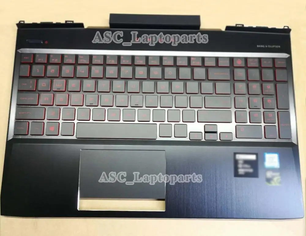 

New US QWERTY Keyboard for HP omen 15-dc0086nr 15-dc0087nr 15-dc0091cl Laptop + Palmrest BACKLIT