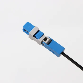 

100pcs FTTH Single-Mode Fiber Optic SC/UPC Quick Fast Connector Field Assembly Connector Snap type Cable Coupler