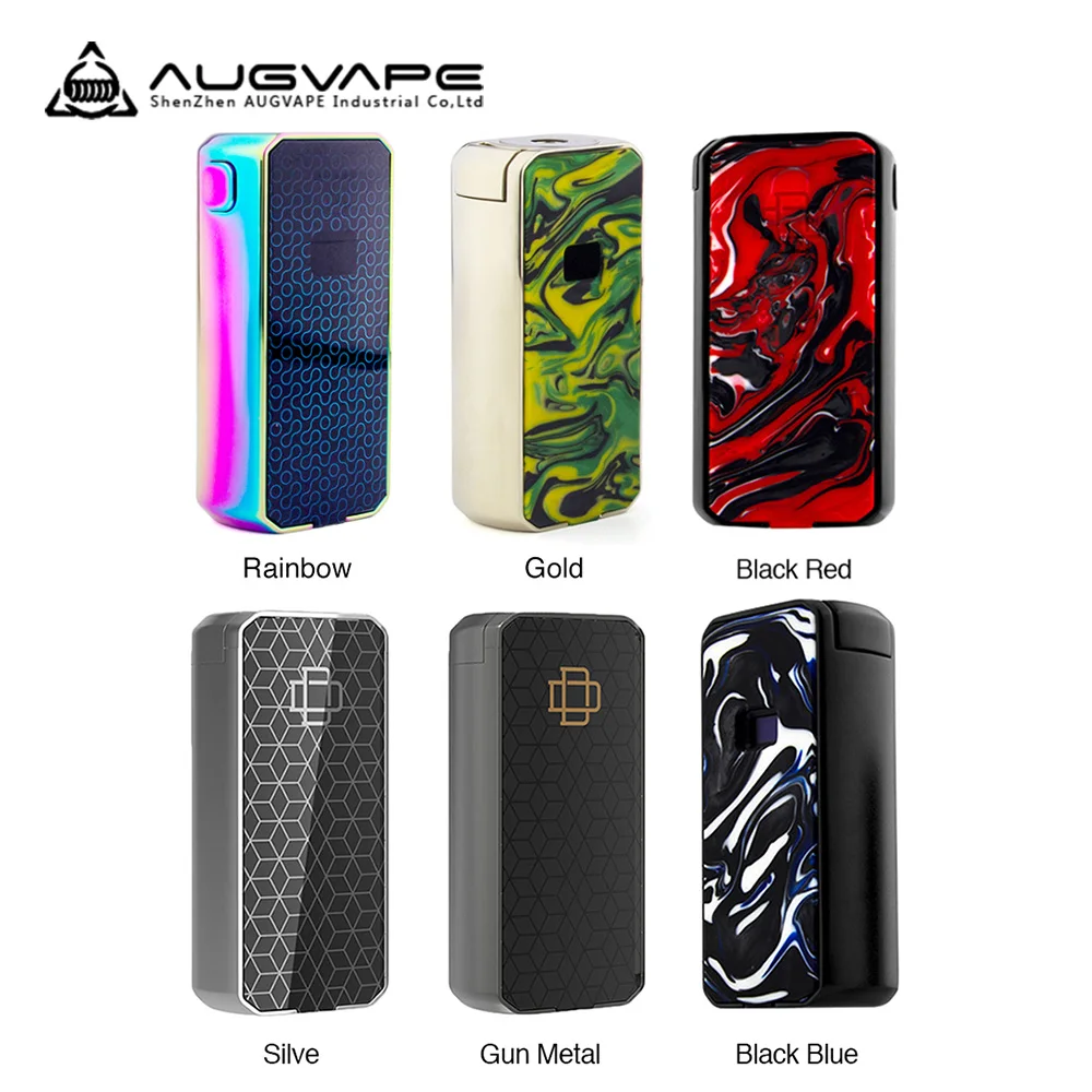 Бокс мод AUGVAPE Druga Foxy 150 Вт VW с ярким OLED дисплеем питанием от 2 аккумуляторов 18650 без