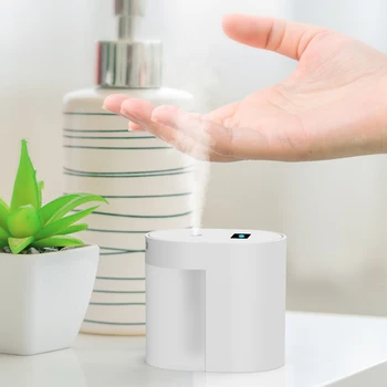 

Automatic Touch Free Alcohol Sanitizer Spray Dispenser Desktop Hand Disinfectant Sterilizer Soap Dispenser for Bathroom