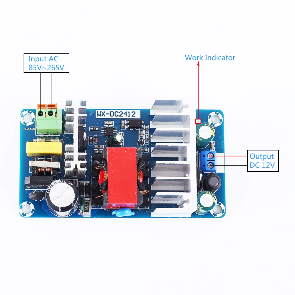 AC-DC 12V 8A 96W Step-Down Switch Power Supply Module Buck Converter 110V 220V to 12V