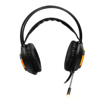 

USB Led Light Headset For PC Notebook Computer Play Luminous With Sound Headset Game 3.5mm Microphone Earphone Bass Headpho Y2Q7