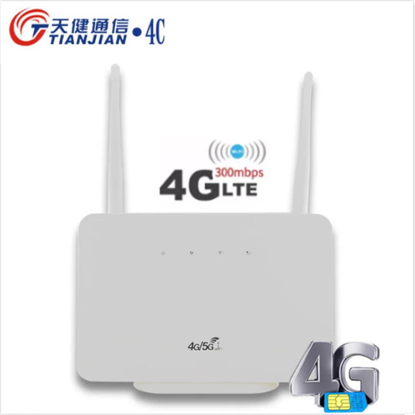 

Unlocked/Wireless/Portable 300Mbps SIM Card Broadband Network Modem 4G/LTE Router Wifi CPE Mobile Hotspot With LAN/WAN RJ45 Port