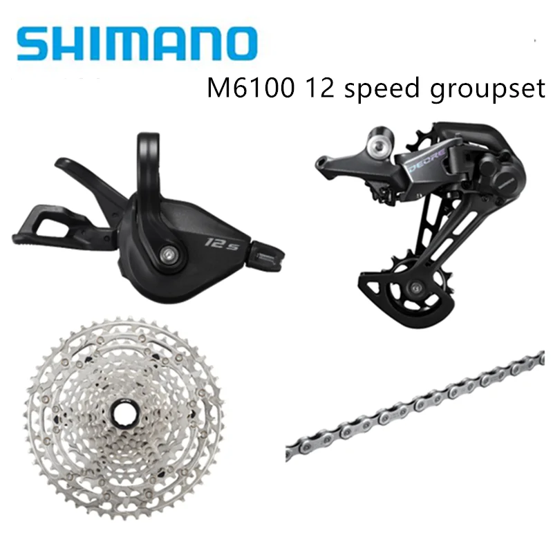 Новый переключатель передач SHIMANO DEORE M6100 Groupse SLX M7100 12s 126 звеньевой цепи 10 51T кассета