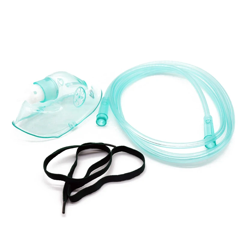 Disposable Face Shield Nebulizer Conduit Adult Oxygen Mask with Tube