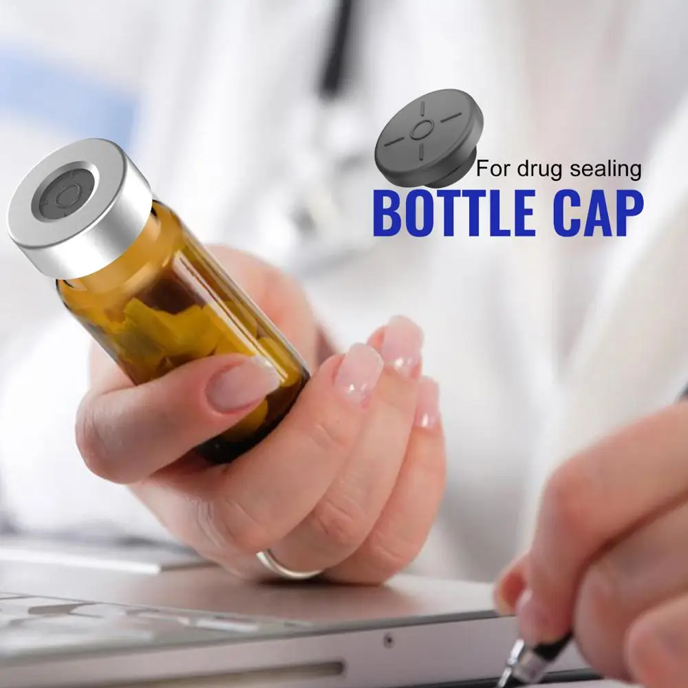 Butyl Stoppers Mushroom lab bottle stopper 20mm For Glass Vial and Liquid Culture Jars Can Be Sterilized by Steam and Repeated Used